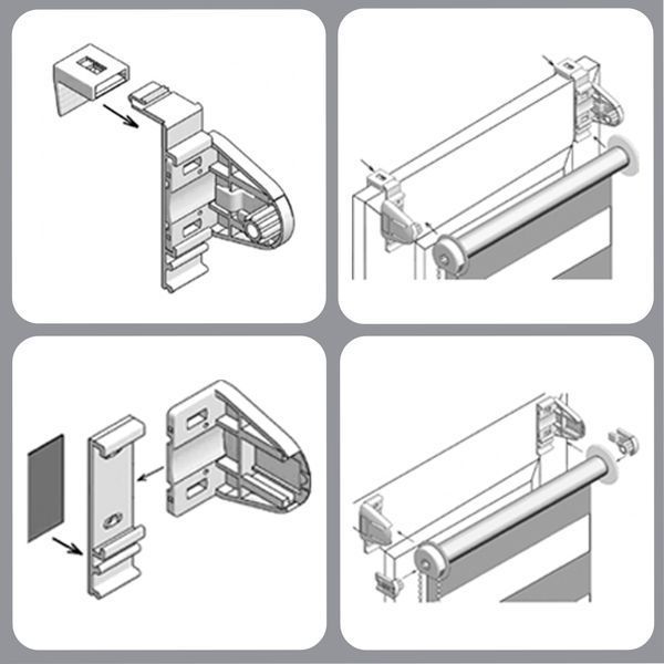 Ролети День Ніч RollShop Бамбук Сірий GY01-213 фото