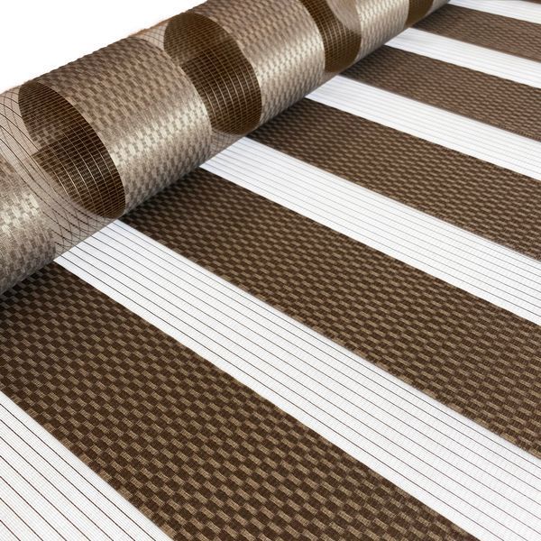 Ролети День Ніч RollShop 30х170 см Ротанг Коричневий з нижнім фіксатором GY01-209 фото